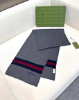 SCARF 180 CM IN SHARK GRAY CASHMERE 398451