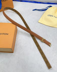 Pretty LV 20mm Reversible Belt Brown Calfskin