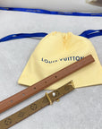 Pretty LV 20mm Reversible Belt Brown Calfskin