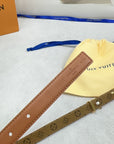Pretty LV 20mm Reversible Belt Brown Calfskin