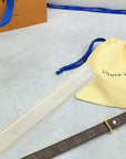 Pretty LV 20mm Reversible Belt Cream Calfskin