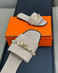HM Giulia Sandal Beige Lin Calfskin with Suede 212730