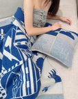 HM Avalon Epopee Blanket Marine Wool Cashmere