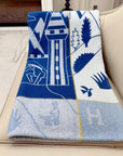 HM Avalon Epopee Blanket Marine Wool Cashmere