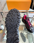 LV Rush Sneaker 40mm Black Pink Cowhide