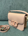 valenti loco 22cm cream calfskin
