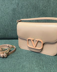valenti loco 22cm cream calfskin