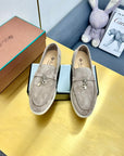 LP Summer Charms Walk Loafers Grey Beige Suede 994498