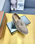 LP Summer Charms Walk Loafers Grey Beige Suede 994498