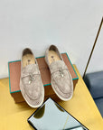 LP Summer Charms Walk Loafers Grey Beige Suede 994498