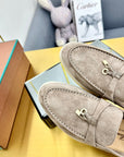 LP Summer Charms Walk Loafers Grey Beige Suede 994498