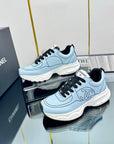 CC Sneaker Sky Blue with Logo Cowhide 238619