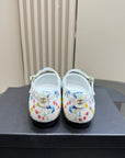 CC 25 Mary Jane Flats White Pattern Fabric 239405