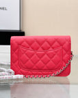 WOC 19CM RED CAVIAR SILVER HARDWARE