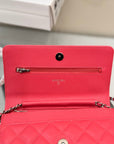 WOC 19CM RED CAVIAR SILVER HARDWARE
