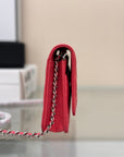 WOC 19CM RED CAVIAR SILVER HARDWARE