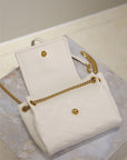 MINI NOLITA BAG 18 IN WHITE LAMBSKIN COPPER HARDWARE