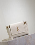 MINI NOLITA BAG 18 IN WHITE LAMBSKIN COPPER HARDWARE