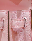 HM Mini Kelly 19cm Pink Ostrich Gold Hardware