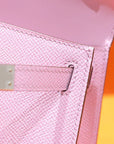 HM Mini Kelly 19cm Pink Epsom Silver Hardware