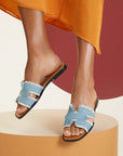 0ran Sandal Bleu Clair