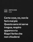 LAZZA - CERTE COSE - QUESTA SERA MI SERVE TREGUA