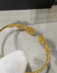 SERPENT BOHEME 6 MOTIFS DIAMONDS OPEN BRACELET