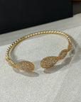 SERPENT BOHEME 6 MOTIFS DIAMONDS OPEN BRACELET