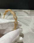 SERPENT BOHEME 6 MOTIFS DIAMONDS OPEN BRACELET