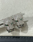 PANTHERE DIAMOND STUD EARRINGS