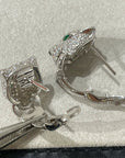 PANTHERE DIAMOND STUD EARRINGS