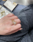 PLUME DE PAON SMALL RING