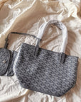 MINI HOBO BOHEME 38CM GREY CANVAS