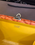 MINAUDIERE TRUNK BAG 17CM ORANGE CANVAS