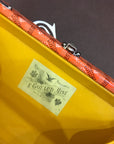 MINAUDIERE TRUNK BAG 17CM ORANGE CANVAS