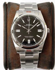 OYSTER PERPETUAL 41 STAINLESS STEEL BLACK DIAL