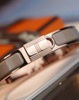 H LOCK BROWN BRACELET 12MM