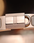 H LOCK BROWN BRACELET 12MM