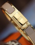 H LOCK BROWN BRACELET 12MM