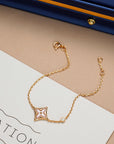 STAR 1 DIAMOND PINK GOLD BRACELET