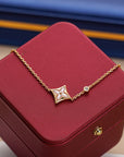STAR 1 DIAMOND PINK GOLD BRACELET
