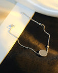 SUN MOTIF PINK MOP SILVER BRACELET