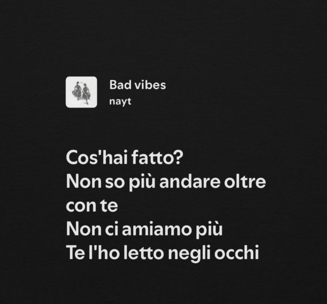 NAYT - BAD VIBES - TE L'HO LETTO NEGLI OCCHI