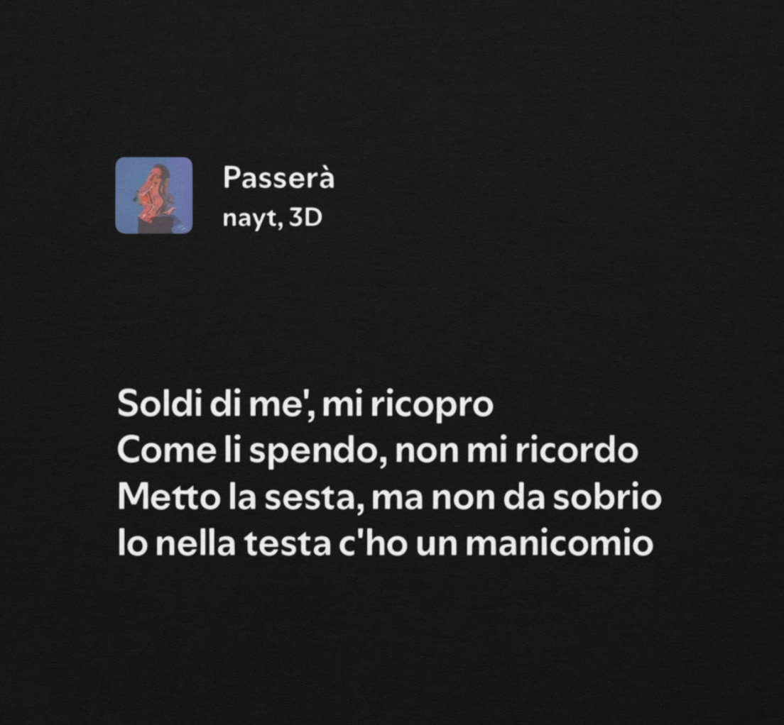 NAYT - PASSERÀ - METTO LA SESTA