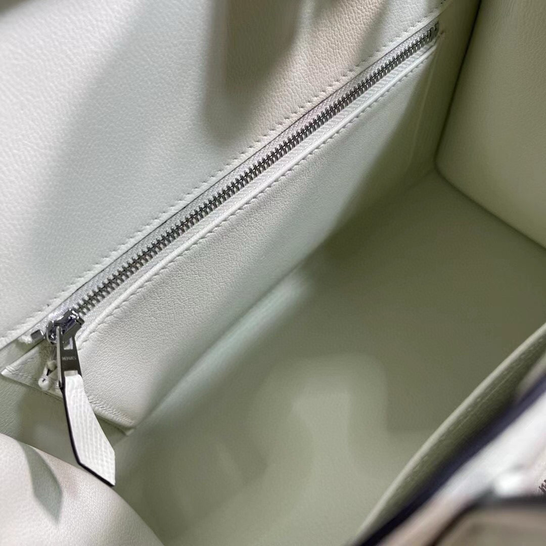 HM BIRKIN 25CM VERT FIZZ TOGO LEATHER SILVER HARDWARE