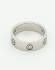 LOVE RING 5.5MM 3 DIAMONDS SILVER