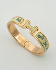 H PINK GOLD BRACELET CREAM CERAMIC