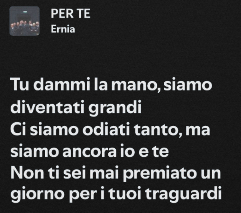 ERNIA - PER TE - DAMMI LA MANO