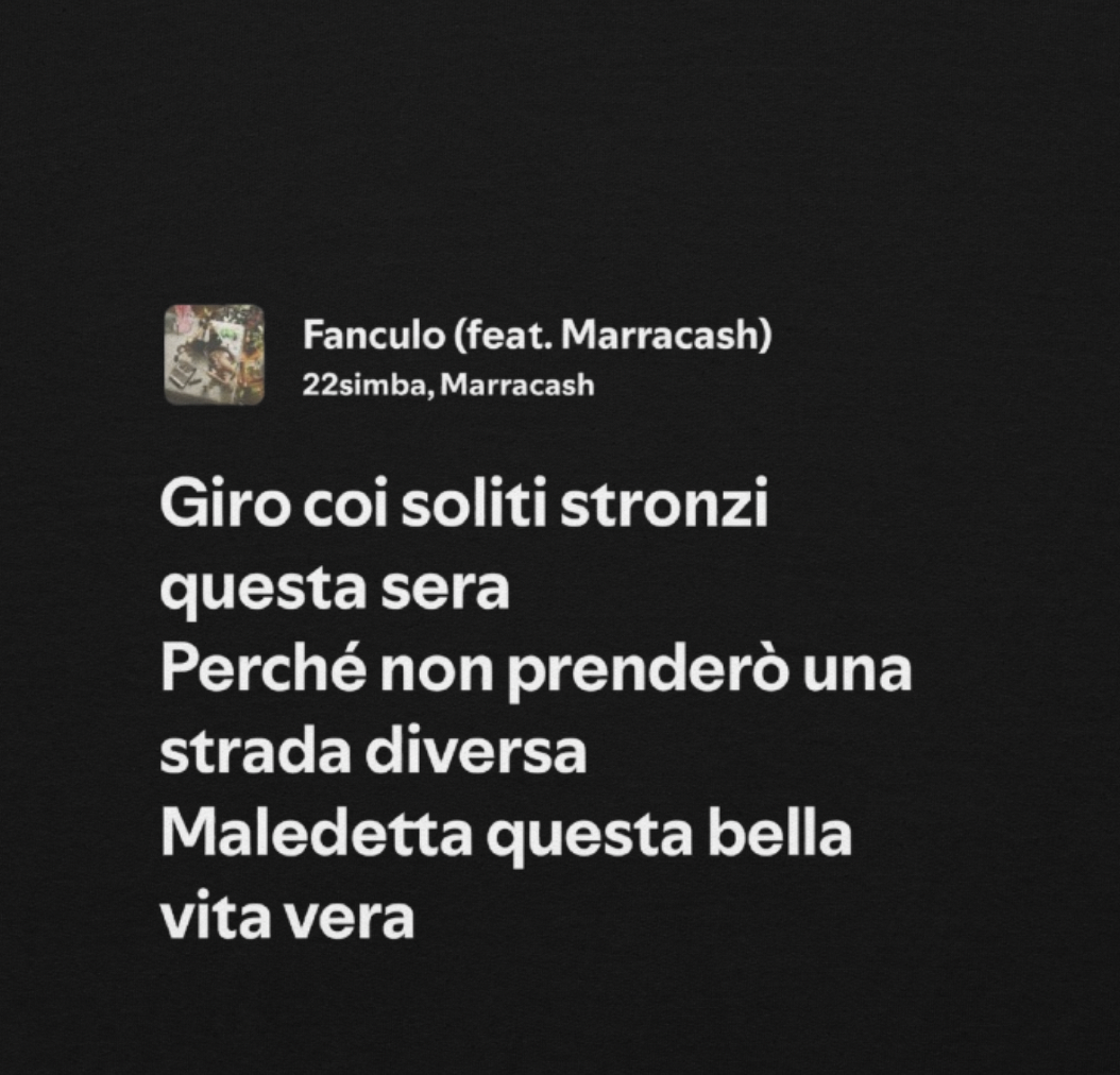 22simba - FANCULO - MALEDETTA QUESTA BELLA VITA