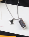 MONOGRAM ECLIPSE CANVAS CHARMS NECKLACE